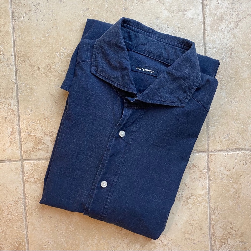 Suit Supply Ford Washed Slim Fit Button Down